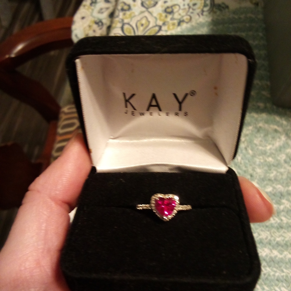 Kay Jewelers Pink Heart Ring